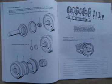 BMW Arbeitsunterlage 4-Gang Schaltgetriebe 525 E12 732i E23 Oktober 1980