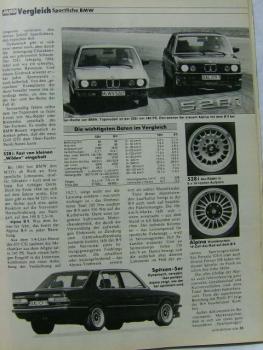Auto Zeitung 12/1984 Alpina B9 E28,C1 E30,M 635CSi E24