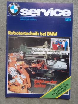 BMW service 3/1981 Robotertechnik bei BMW E12,neue Microfiche Lesegerät, 2B4 Fallstrom Registervergaser