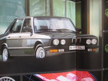 BMW 524d 63kw +524td 85kw Prospekt E28 September 1986+Shadowline