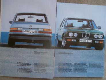 BMW 518 520i 525i 528i E28 Prospekt März 1983