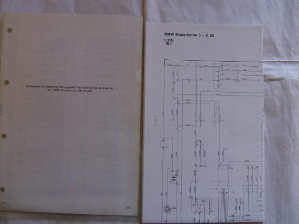 BMW Stromlaufpan RL 525i,528i M535i 10/1984 E28