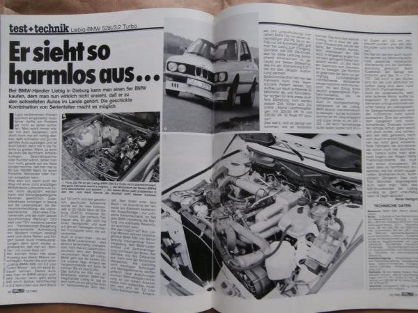 rallye racing 12/1983 Liebig BMW 545i E28,Vector W2 Twin Turbo,