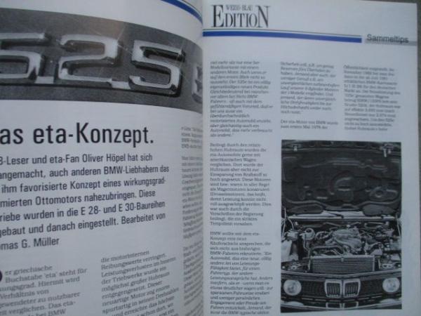 Edition Weiss Blau Dezember 1997 Januar 1998 325e E30 525e 528e E28,Alpina B10 Touring,E12 Alpina Poster