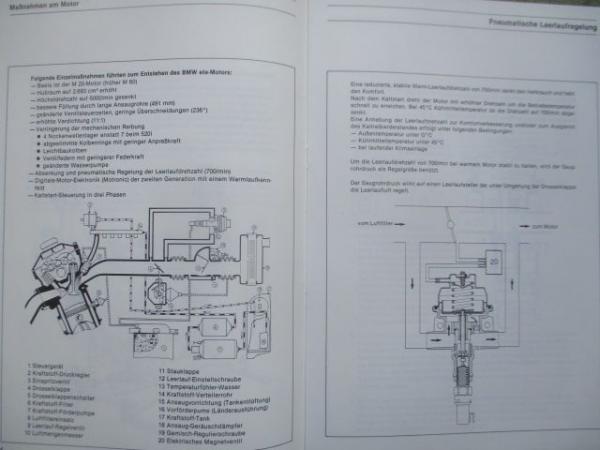 BMW 525e E28 Kundendienst Arbeitsunterlage 1983