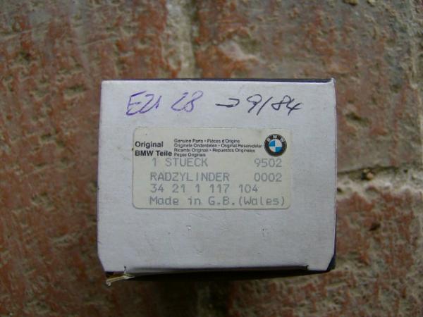 Original BMW Radbremszylinder 518, 518i 520i -9/1984