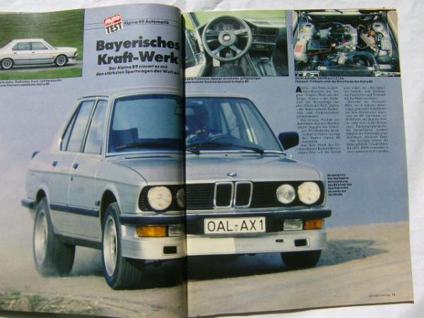 Auto Zeitung 5/1983 Alpina B9 Automatik E28,Sierra,Vitesse,205